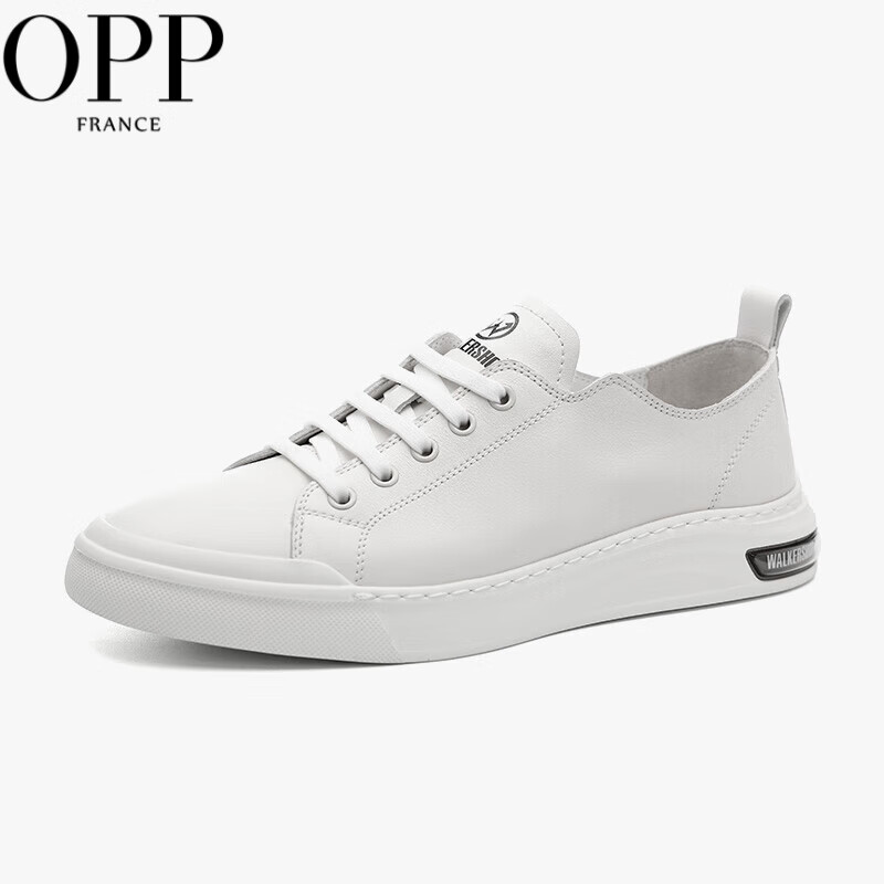 鞋男新款男鞋小白鞋男透气舒适百搭鞋子男板鞋 白色【奥卡索联名款】