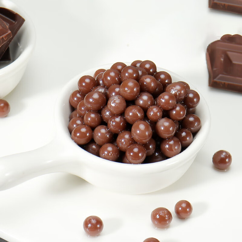 doking盾皇巧克力爆爆珠爆爆蛋爆浆珍珠免煮脆啵啵奶茶店小料 巧克力