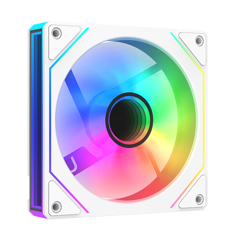 AOCT123RW/93��Ҷ��ɫ12CM ̨ʽ����ɢ�ȷ��� ARGB���ͬ��/5V3�봮��/PWM�¿�/˫��ǧ�㾵/Һѹ���� 21.9Ԫ