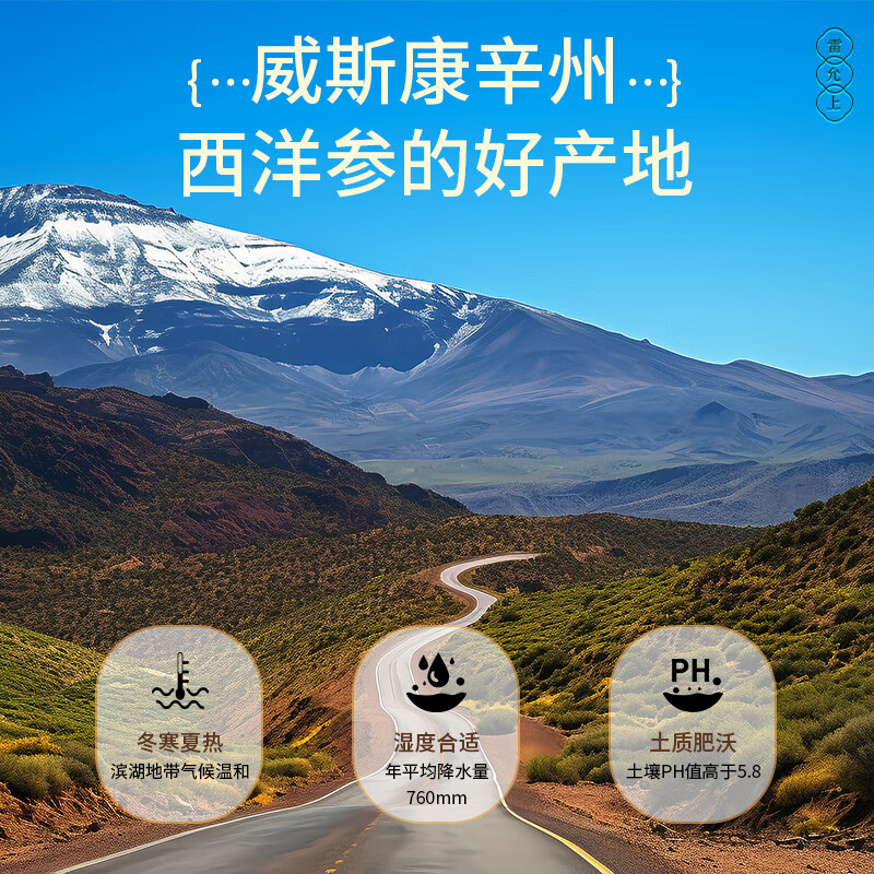 雷允上美国西洋参礼盒花旗参切片进口含片泡水可磨粉人参皂苷节送礼 【罐装自用】 100g*1罐 1.4-1.6cm