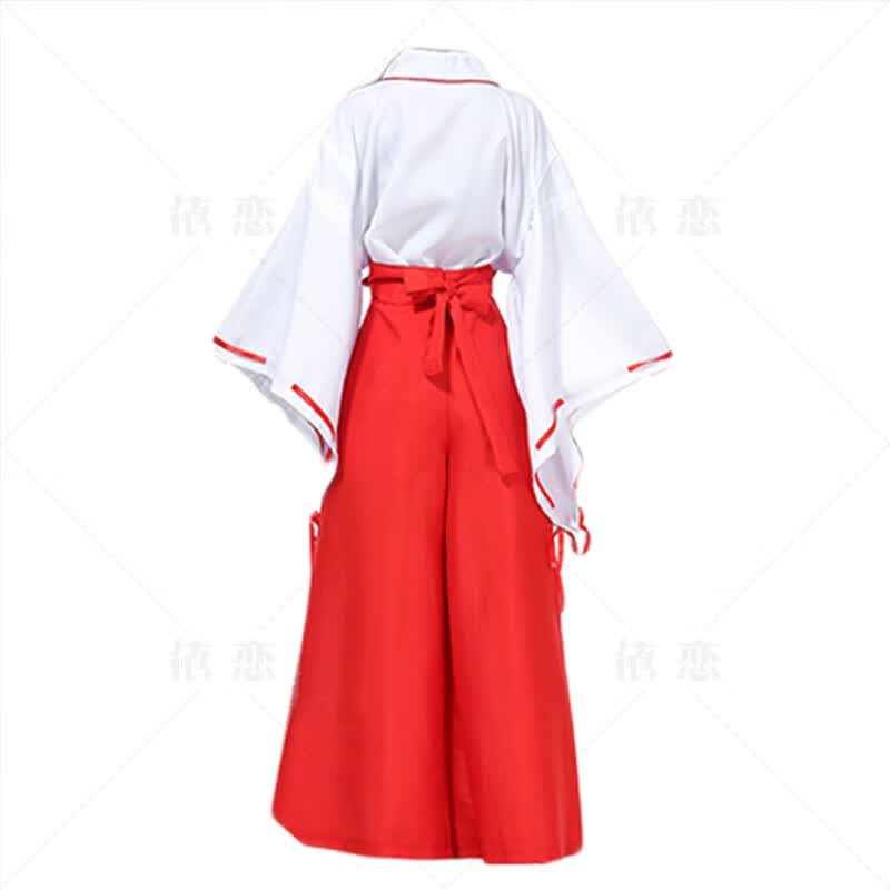 jpntky桔梗巫女cos服宫水三叶cos巫女服改良振袖和服万圣节巫女服大