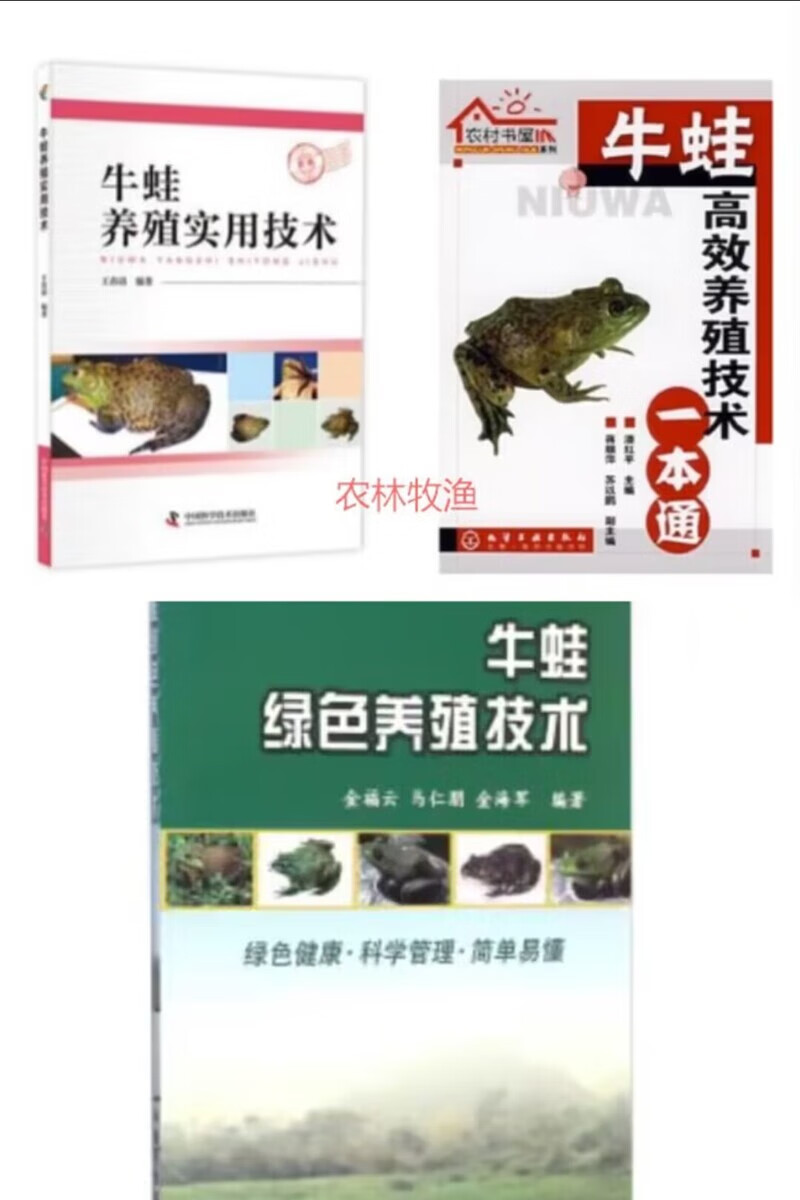 牛蛙养殖技术大全3书籍牛蛙饲养管理病害防治人工繁殖2光盘新品