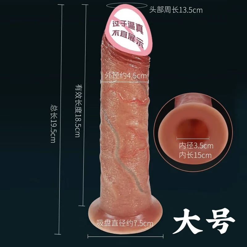 久愛(ài)穿戴空心仿真假陽(yáng)具加長(zhǎng)加粗軟了可用仿真男陽(yáng)具男用陰莖生殖私處套男女用具皮褲成人房事用品 穿戴空心陽(yáng)具【軟了還能用-大號(hào)】不含彈力褲