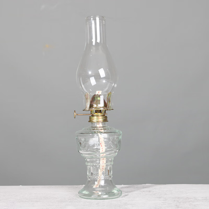 南暖摆件老式供佛复古马灯长明灯露营煤油灯装饰乡村灯用油怀旧玻璃