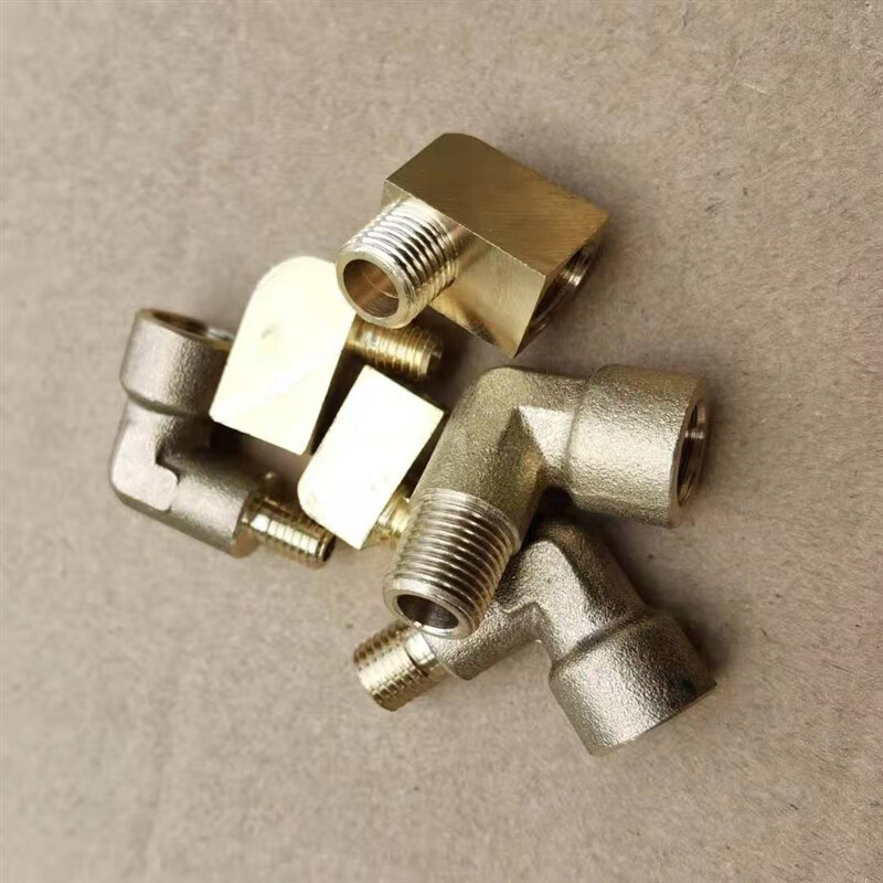 适之黄油嘴延长管弯头接头直头变径对丝接头90度直角九十纯铜滑块油嘴