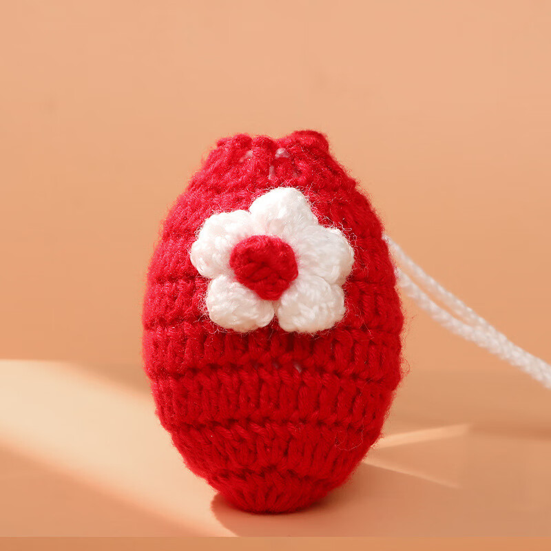 宅米兔立夏蛋兜成品端午节斗蛋袋幼儿园护蛋神器儿童挂脖毛线编织蛋网