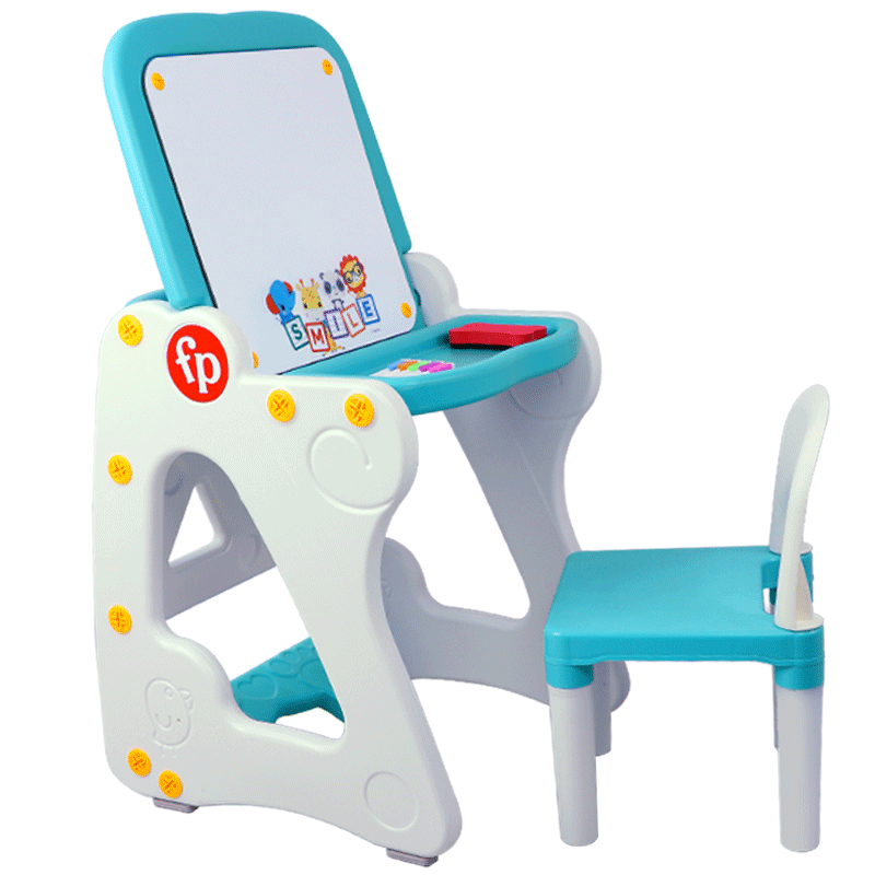 費雪（Fisher-Price）兒童玩具多功能學(xué)習(xí)桌 寶寶家用游戲桌幼兒繪畫閱讀桌椅540011