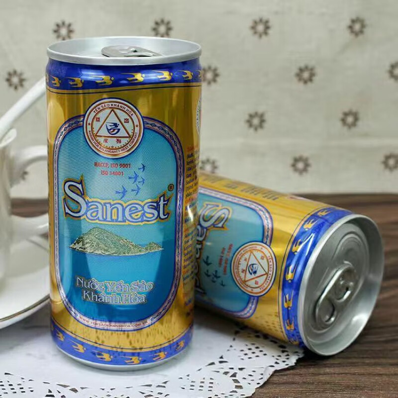 南美豹越南sanest庆和芽庄金丝燕窝水190ml冰糖燕窝汁即食燕窝饮料 有