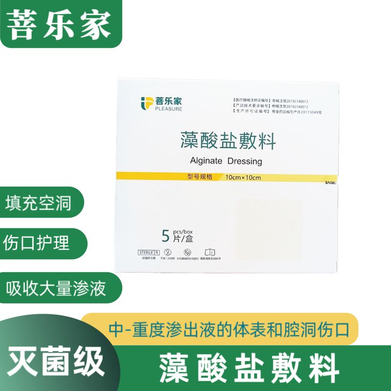菩乐家藻酸盐敷料医用伤口褥疮压疮肛瘘空洞溃疡糖尿足窦道填充条吸渗液 藻酸盐1片
