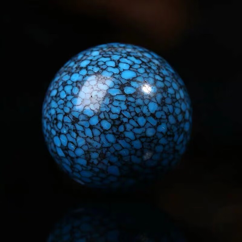 妙聚福 绿松石乌兰花单珠 散珠网花手串隔珠金刚星月手链配饰 高瓷