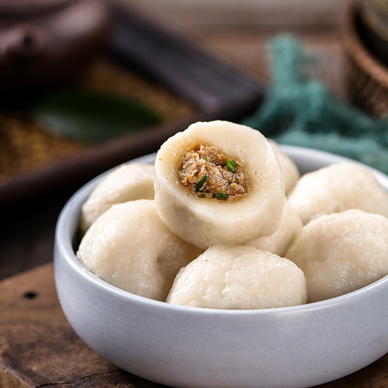 海欣【老字号】灌汤福州鱼丸500g早餐烧烤关东煮丸料火锅食材包心丸子 海欣 灌汤福州鱼丸500g*4袋