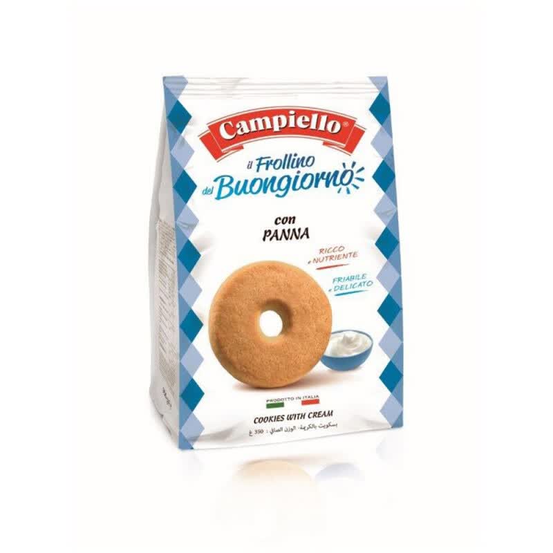 卡佩罗意大利进口campiello欧若拉原味全麦曲奇饼干 奶油味 350g 白色