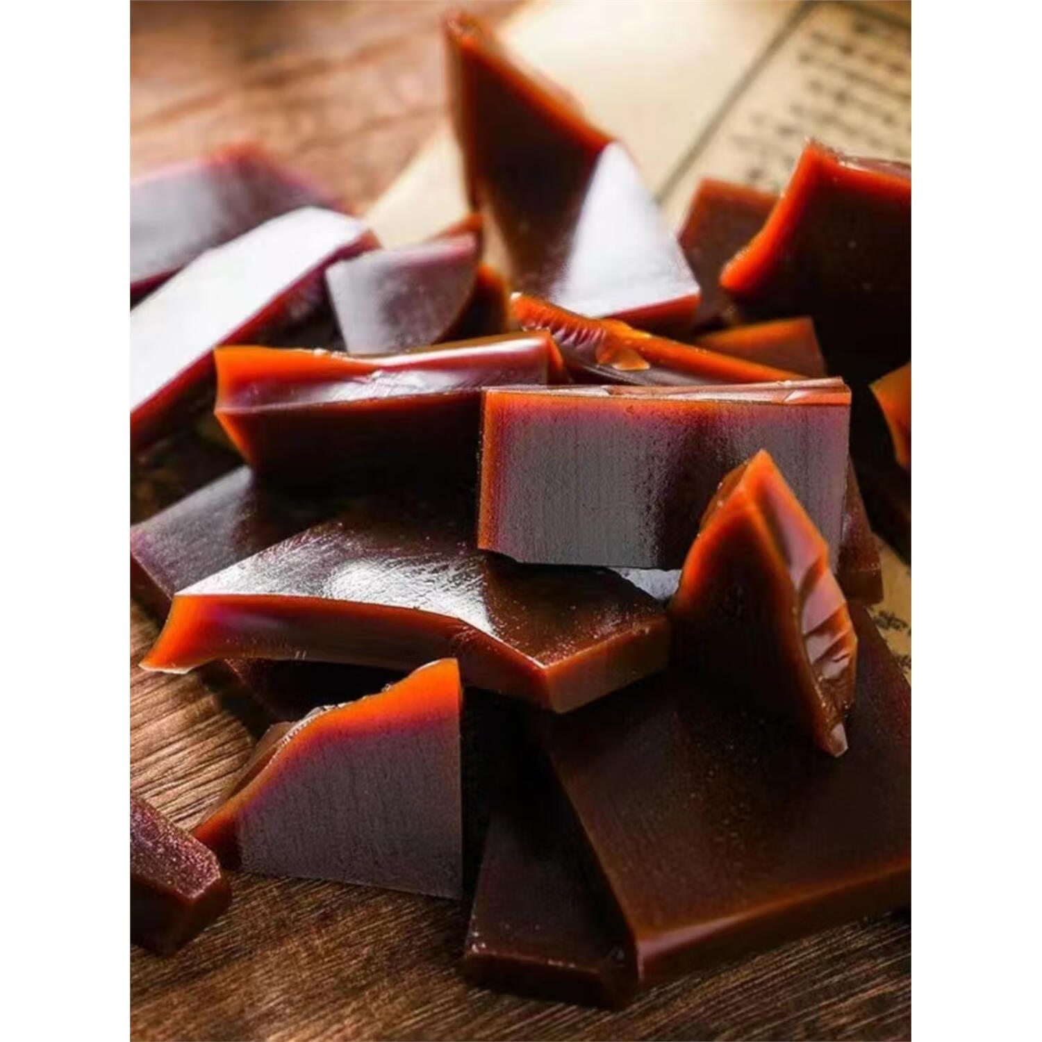 山东阿胶块东阿驴皮阿胶片500g阿胶糕原材料东阿原产ejiao块盒装 250g