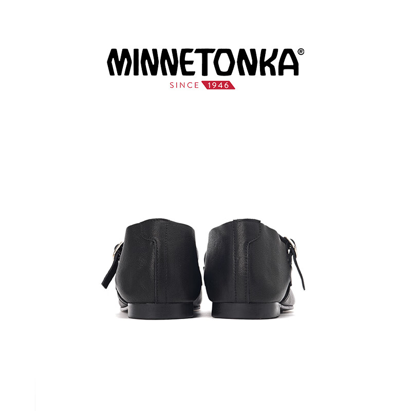 迷你唐卡(Minnetonka)一字扣玛丽珍鞋复古平底鞋百搭单鞋女鞋 FS10306-BRN 棕色 (26新款) 40