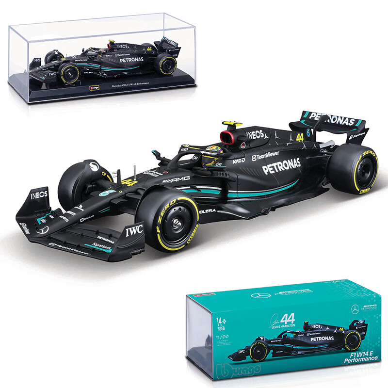 f1方程式赛车奔驰梅赛德斯 1:24w14方程式模型大号车模仿真合金车 1