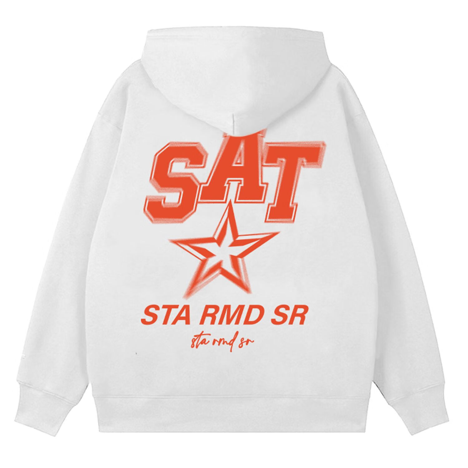 sta连帽卫衣 sr复古星连帽卫衣美式高街秋冬季加绒情侣宽松国潮牌