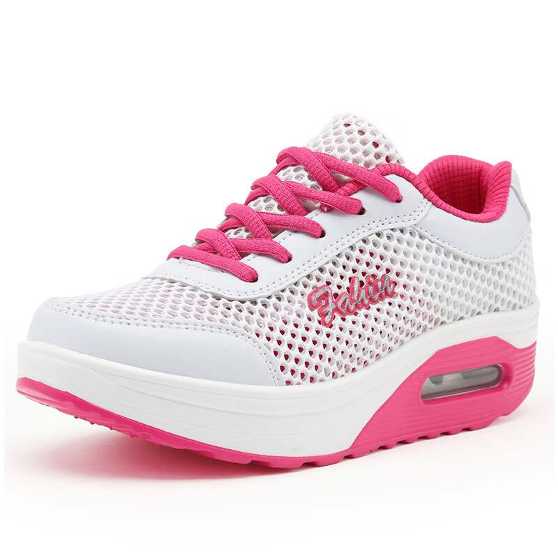 意尔康潮牌中国梦之队跳舞鞋2024夏季厚底增高摇摇鞋女士透气网面跳操