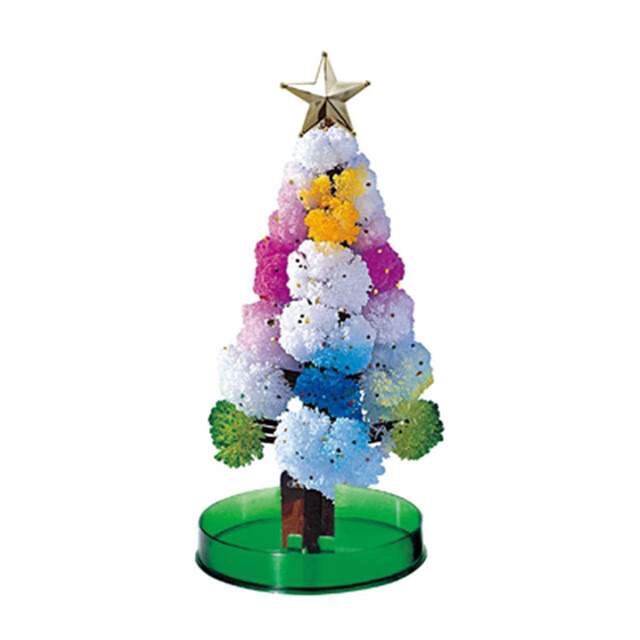 KIDNOAM纸树开花圣诞树神奇浇水生长创意魔法结晶树儿童时玩具圣诞节礼物 彩色圣诞树