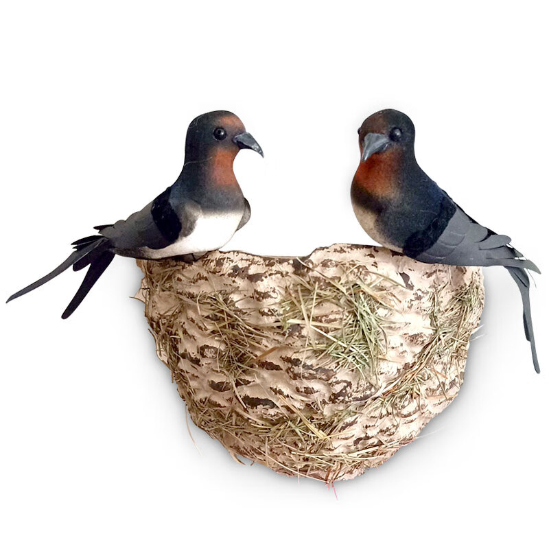 子木雅居 仿真燕子窝 燕子窝鸟巢屋檐户外燕巢人造仿真燕窝小燕子鸟窝