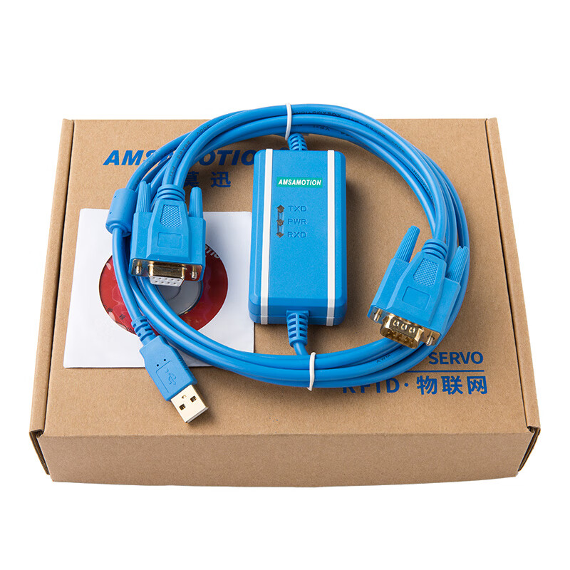 艾莫迅 威纶触摸屏编程 mt506m 506t 508触摸屏线usb-mt500 蓝色 其他