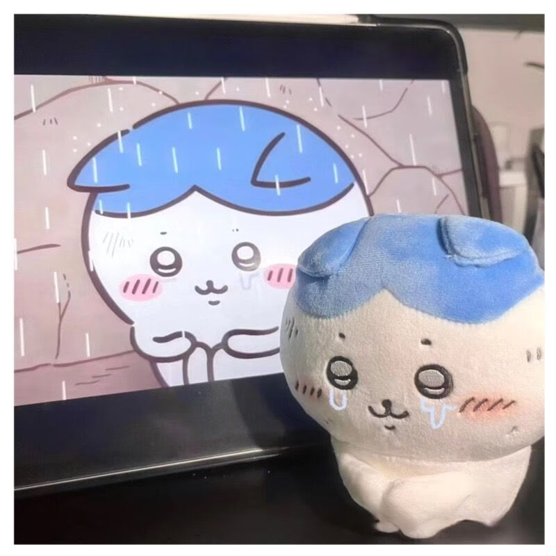 chiikawa玩偶自嘲熊吉伊卡哇失落表情委屈小八猫咪抱腿毛绒挂件 12