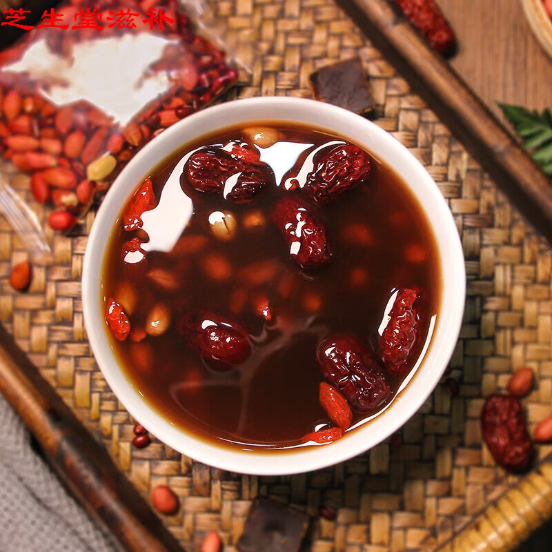 京诗悦五红汤110g袋红糖红枣红枸杞红豆花生五红汤原材料汤包五红汤110g 袋熬煮款