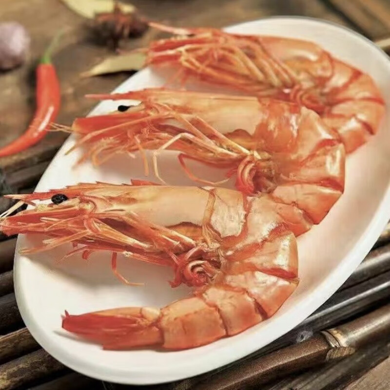 食怀北海特产特大九节虾斑节虾烧烤即食海鲜干货 九节虾(1斤18 -20对)