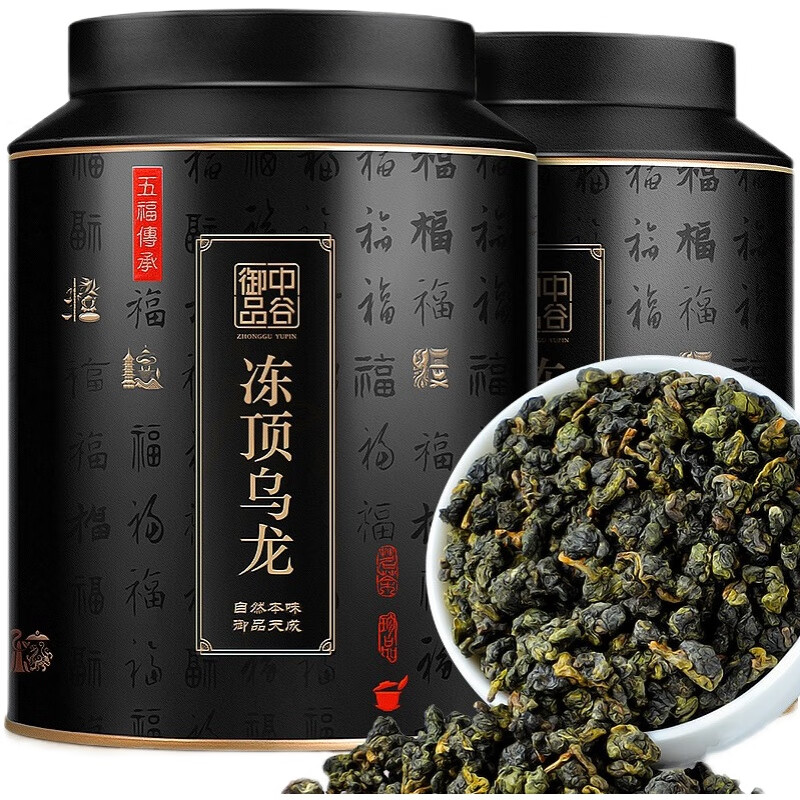 中谷御品茶葉烏龍茶特級臺灣高山凍頂烏龍濃香型耐泡茶葉禮盒500g 濃香型 500g