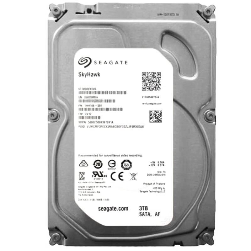海康威视监控专用硬盘海康大华监控硬盘 3.5英寸 SATA接口 1TB ST1000VX001