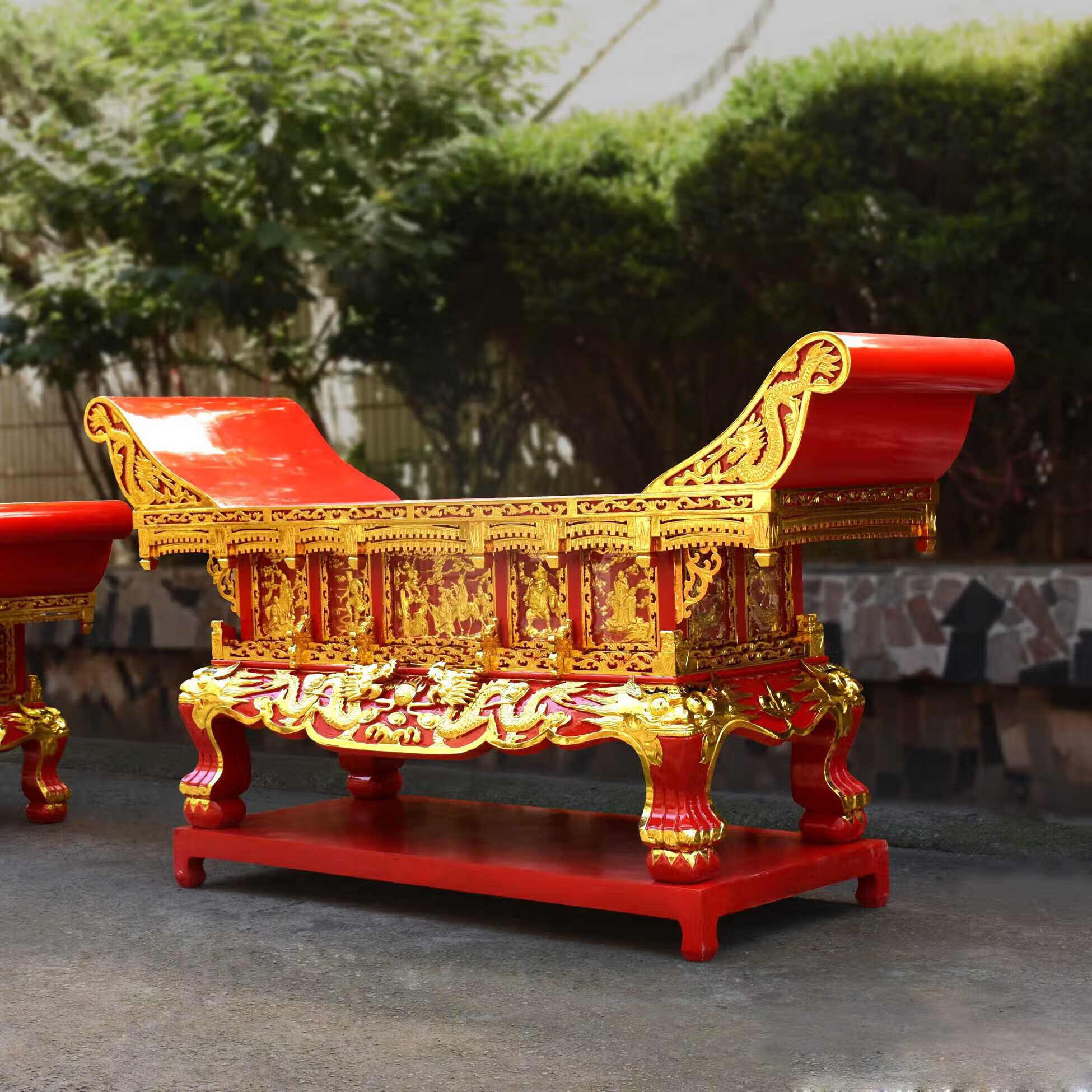 手逗实木大供桌元宝桌寺庙供桌佛堂寺庙祠堂道观香樟木神台神桌子 1米