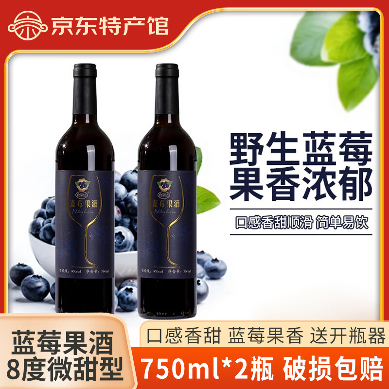 志有蓝莓酒 750ml*2瓶