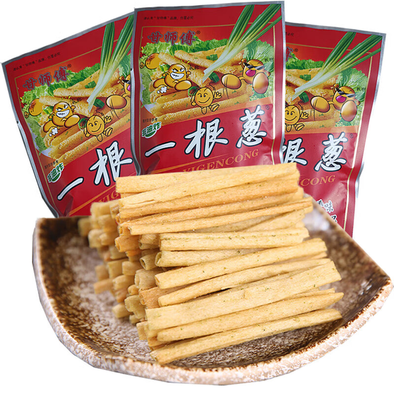 葱小时候的小吃休闲怀旧好吃货小零食膨化食品薯条 15kg 一根葱15x5包