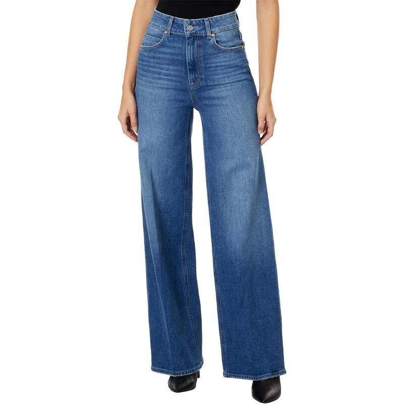 paige牛仔裤extended coin pocket女款深蓝色直筒宽松舒适耐磨休闲裤