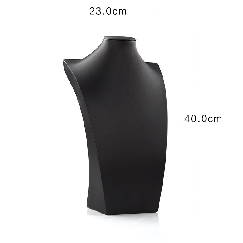 abdt项链展示脖人像脖子项链展示架首饰模特脖子人像黑白拉丝皮咖色红