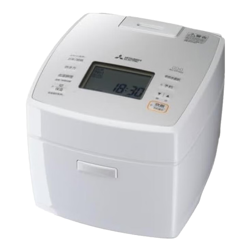三菱电机（Mitsubishi Electric）【日本直邮】日本制三菱电机电饭煲 家用大容量电饭煲 IH式电饭煲 备长炭锅 芳润炊【需变压器】 NJ-VP10G【白色 需变压器】 3L