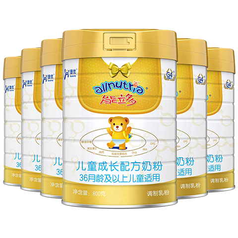 能立多【整箱購買(mǎi)享好禮】 兒童奶粉4段（3歲以上適用）800g*6罐
