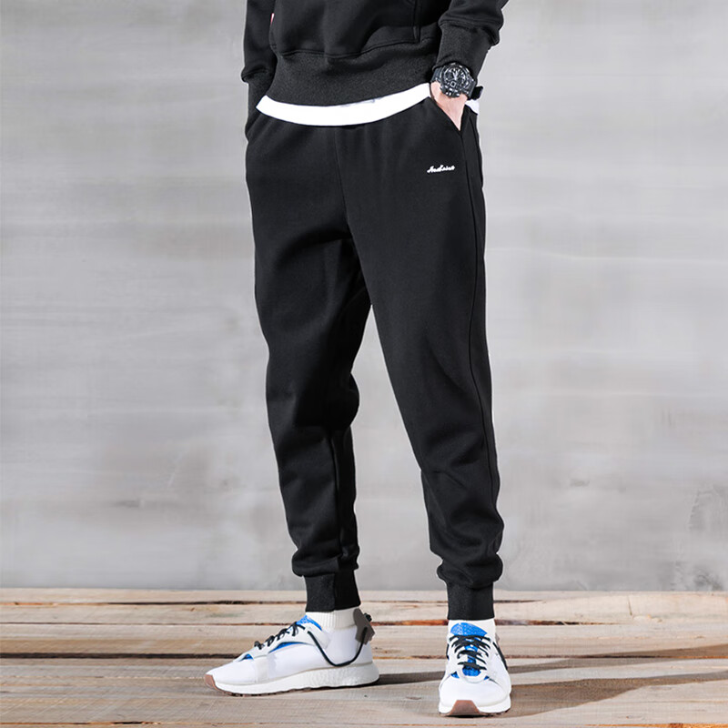 eaeovni2023秋季男生潮流百搭休闲裤秋冬新款休闲裤束脚宽松针织裤子