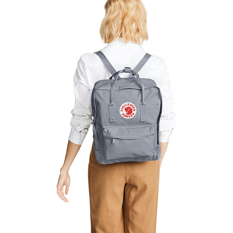 FJALLRAVEN北极狐双肩包休闲大容量背包男女书包23510-055石灰16L