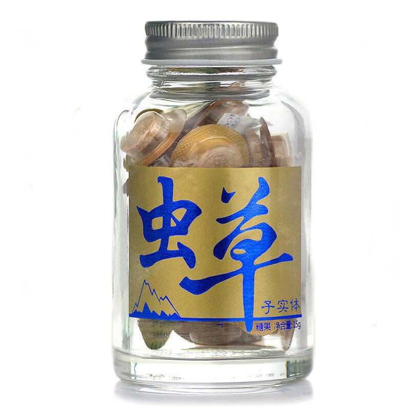 广东虫草子实体含片虫草含片可搭配蛹虫草胶囊 木盒装虫草含片0.