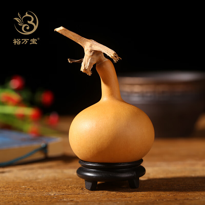 裕萬寶（Yu Wan Bao）文玩手捻小葫蘆異型單肚精品擺件掛件 小獨把葫蘆【帶龍頭】隨機發(fā)2個