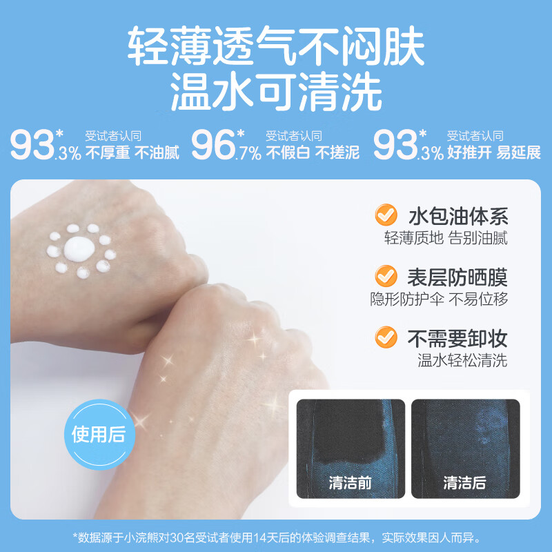 小浣熊防晒霜 户外防紫外线 肤感轻薄保湿舒护 温水可卸 【SPF28PA++】防晒霜50g