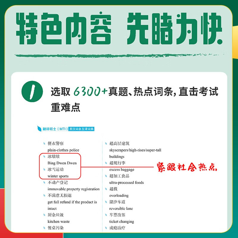 备考2025翻译硕士2024英语黄皮书百科知识词条+词典+英语翻译+汉语写作真题 翻硕详情图