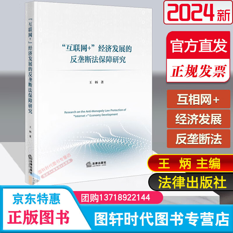 正版2023新书 互联网 经济发展的反垄断法保障研究 王炳 法律出版社