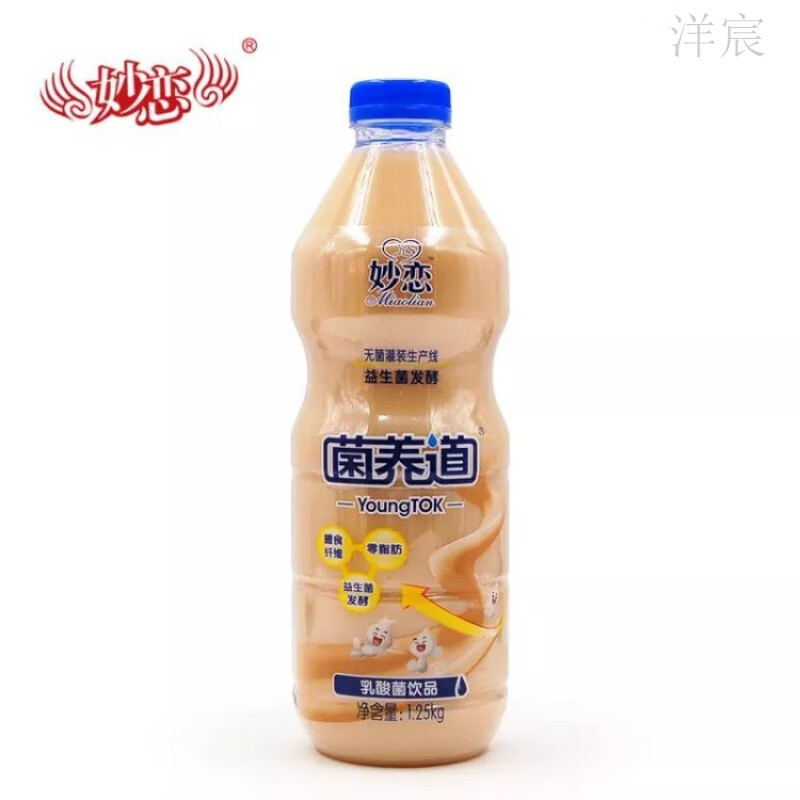 食芳溢小洋人菌养道乳酸菌1.25l妙恋发酵乳酸菌餐饮代餐 1.25l*1瓶
