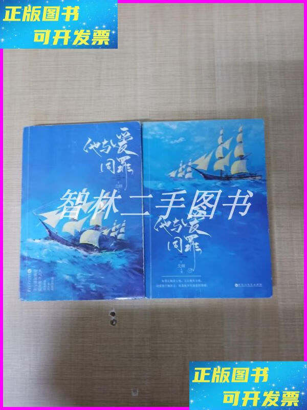 【二手9成新】他与爱同罪【上,下两本合售】【书脊受损】【封面