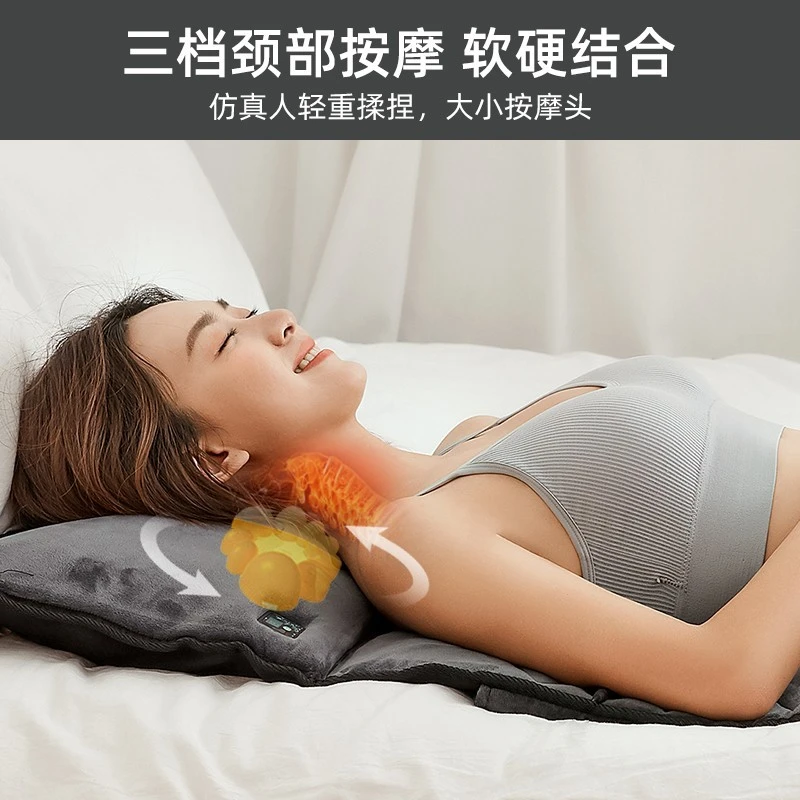HKA 日本按摩垫全身气囊揉捏按摩床垫躺垫靠垫腰背部肩颈部加热家用长辈送礼 顶配至尊款