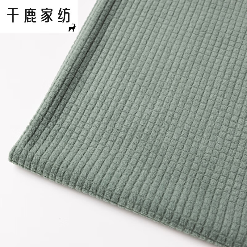 凡小熊沙发布料自己做厚实网红加厚玉米绒布料单面绒包沙发布面料床头罩 抹茶色(每米1*1.7米)