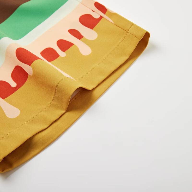 马骑顿(MQD)【吸湿速干】MQD男大童夏季新品汉堡沙滩裤户外五分休闲裤 桔色 150 cm