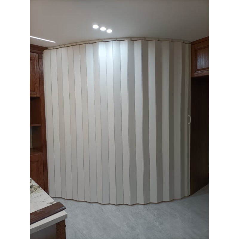 创京懿选pvc折叠门推拉门开放式厨房四川成都定制折叠门 免打孔安装