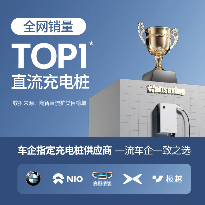 Wattsaving能效新能源汽车充电桩特斯拉22kW壁挂式直流快充适用小鹏蔚来极氪T22B红旗EQM5小米比亚迪秦PLUS 22kW远程版-远程控制-T22H-静谧白 壁挂式